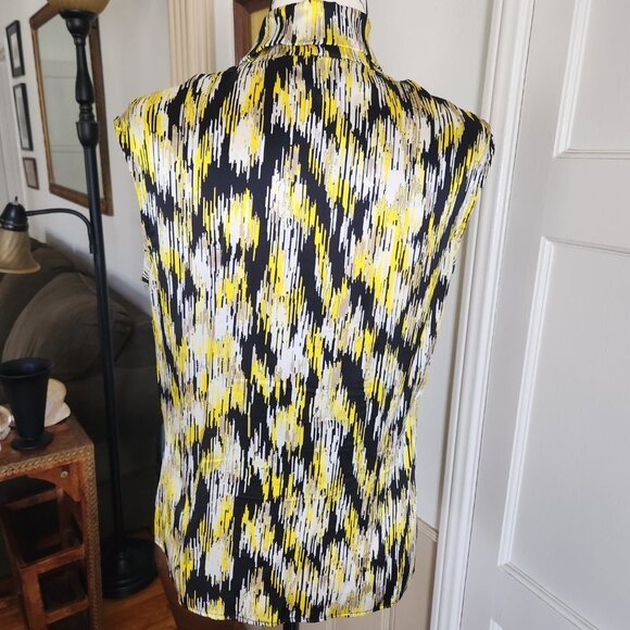 Buchanan and Kang Striking Blouse with Self Tie at Neck Sz 6 - Picture 7 of 11